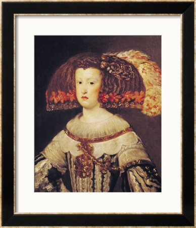 Portrait Of Queen Maria Anna Of Spain by Diego Velázquez Pricing Limited Edition Print image