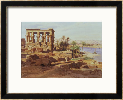 The Island Of Philae, 1866 by Carl Friedrich Heinrich Werner Pricing Limited Edition Print image