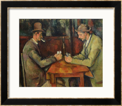 The Card Players, 1893-96 by Paul Cézanne Pricing Limited Edition Print image