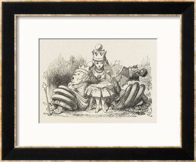 Alice With The Sleeping Queens by John Tenniel Pricing Limited Edition Print image