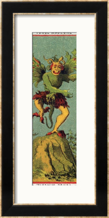 The Devil, Tarot Card From The Grand Etteilla by Alliette Pricing Limited Edition Print image