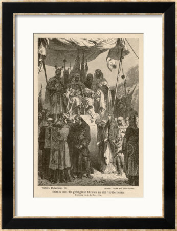 After Second Crusade Saladin by Alphonse De Neuville Pricing Limited Edition Print image