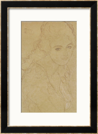 Study For The Painting Portrait Ria Munk Iii 1917/18 by Gustav Klimt Pricing Limited Edition Print image