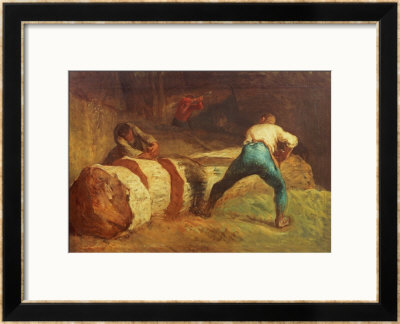 The Wood Sawyers, 1848 by Jean-Francois Millet Pricing Limited Edition Print image
