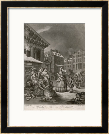 Morning A Spinster And Her Page Walk Through Covent Garden On Their Way To Church by William Hogarth Pricing Limited Edition Print image