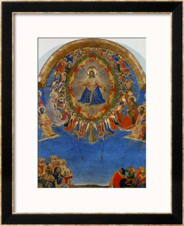 The Last Judgement, Christ In His Glory, Surrounded By Angels And Saints, Fresco (Around 1436) by Fra Angelico Pricing Limited Edition Print image