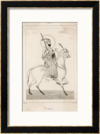 Abu-Al-Fath Jalal-Ud-Din Muhammad Akbar Mughal Emperor Of India 1556-1605 by Lemaitre Pricing Limited Edition Print image