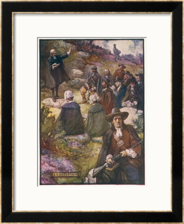 Scottish Presbyterians Worship In Defiance Of Conventicle Acts by J.R. Skelton Pricing Limited Edition Print image