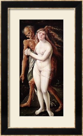Young Woman And Death, 1517 by Hans Baldung Grien Pricing Limited Edition Print image