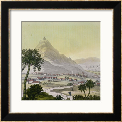 A View Of The Township Of Lima, Peru, From Le Costume Ancien Et Moderne by Friedrich Alexander Humboldt Pricing Limited Edition Print image