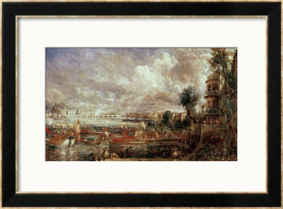 The Opening Of Waterloo Bridge, Whitehall Stairs, 18Th June 1817 by John Constable Pricing Limited Edition Print image