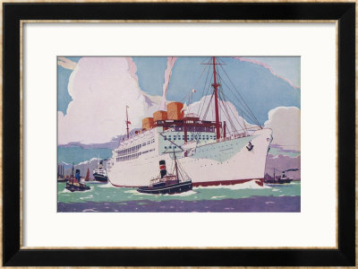 Passenger Liner Of The Peninsular And Oriental Steam Navigation Company by Howard Coble Pricing Limited Edition Print image