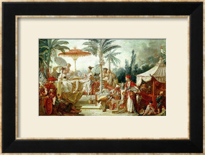 Feast Of The Chinese Emperor, Study For A Tapestry Cartoon, Circa 1742 by Francois Boucher Pricing Limited Edition Print image