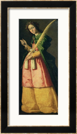 St. Apollonia, Circa 1636 by Francisco De Zurbarán Pricing Limited Edition Print image