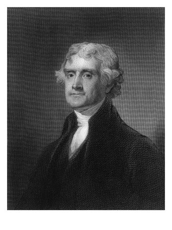 Engraving Of Thomas Jefferson by Ewing Galloway Pricing Limited Edition Print image