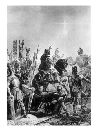 Illustration, Conversion Of Emperor Constantine by Ewing Galloway Pricing Limited Edition Print image