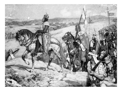 Illustration, Richard I And Army Nearing Jerusal by Ewing Galloway Pricing Limited Edition Print image