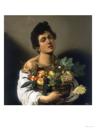 Youth With A Basket Of Fruit, Galleria Borghese, Rome by Caravaggio Pricing Limited Edition Print image