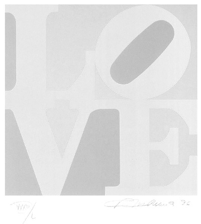 The Book Of Love, C.1996, 12/12 by Robert Indiana Pricing Limited Edition Print image