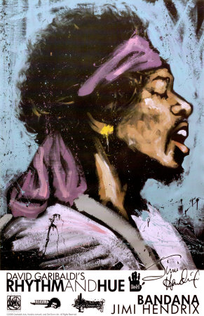 Jimi Hendrix: Bandana by David Garibaldi Pricing Limited Edition Print image