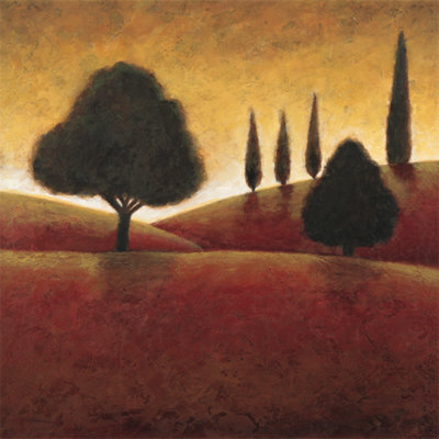 Tuscan Trees And Hills I by Dan Angel Pricing Limited Edition Print image