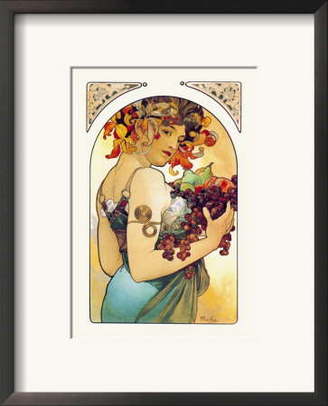 Fruit by Alphonse Mucha Pricing Limited Edition Print image