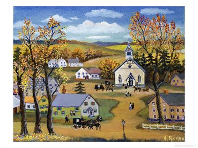 Church Square In Autumn by Konstantin Rodko Pricing Limited Edition Print image