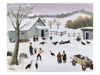 Catching Thanksgiving Dinner by Konstantin Rodko Pricing Limited Edition Print image