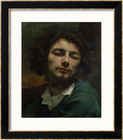Self Portrait Or, The Man With A Pipe, Circa 1846 by Gustave Courbet Pricing Limited Edition Print image