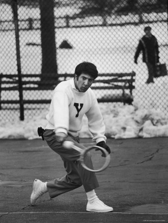 Actor Dustin Hoffman Playing Tennis During Filming Of John And Mary by John Dominis Pricing Limited Edition Print image