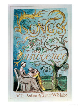 Songs Of Innocence, Title Page, 1789 by William Blake Pricing Limited Edition Print image