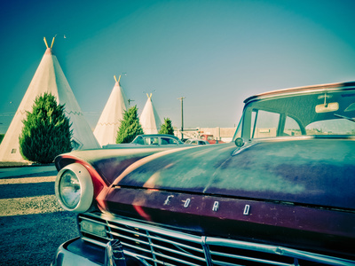 Usa, Arizona, Holbrook, Route 66, Wigwam Motel by Alan Copson Pricing Limited Edition Print image