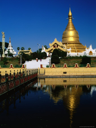 Maha Wizaya Pagoda, Yangon, Myanmar (Burma) by Bernard Napthine Pricing Limited Edition Print image