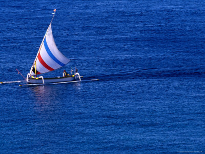Local Fishermen Returning To Port On The East Coast, Bali, Indonesia by Alain Evrard Pricing Limited Edition Print image