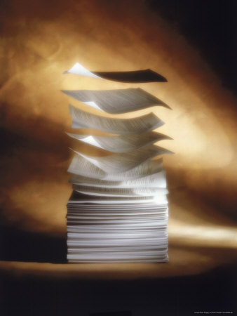 Stack Of Papers Rising Into The Air by Paul Frankian Pricing Limited Edition Print image