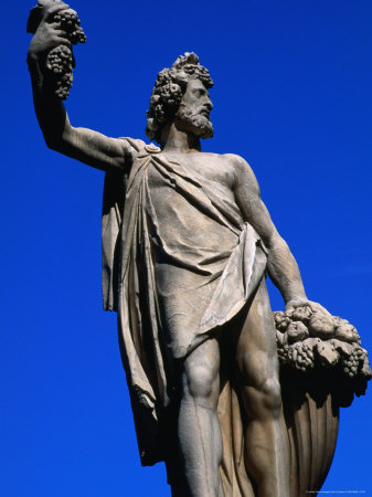 Statue Of The Four Seasons On Ponte Santa Trinita Bridge, Florence, Tuscany, Italy by Juliet Coombe Pricing Limited Edition Print image