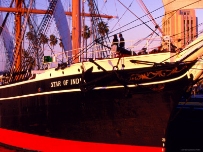 Star Of Indian Boat, San Diego, California by Eddie Brady Pricing Limited Edition Print image