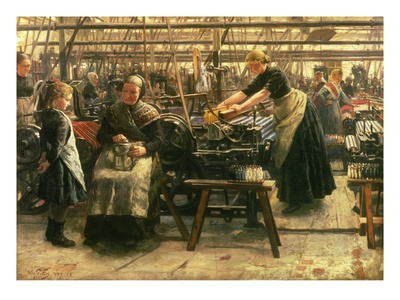 Hjula Weaving Mill, 1887-88 (Oil On Canvas) by Wilhelm Peters Pricing Limited Edition Print image