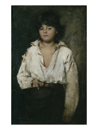 Italian Boy, 1881 (Oil On Canvas) by Hans Olaf Heyerdahl Pricing Limited Edition Print image