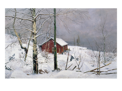 A Smallholding (Oil On Canvas) by Carl-Edvard Diriks Pricing Limited Edition Print image