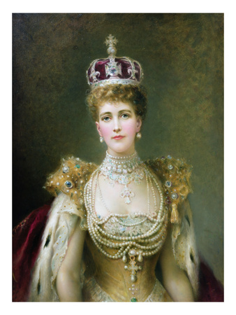 Queen Alexandra (Oil On Canvas) by Danish Pricing Limited Edition Print image