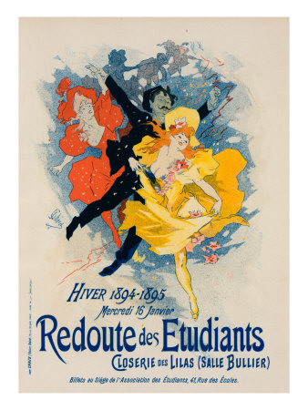 La Redoute Des Etudiants Closerie Des Lilas by Jules Cheret Pricing Limited Edition Print image