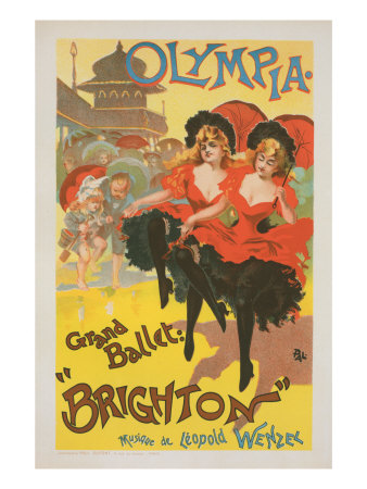 Le Theatre Olympia, Grand Ballet Brighton by Pal (Jean De Paleologue) Pricing Limited Edition Print image
