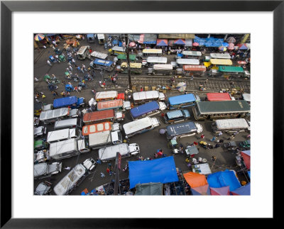 Jeepneys Clogging Main Road Of Divisoria Market, Manila, Philippines by Greg Elms Pricing Limited Edition Print image