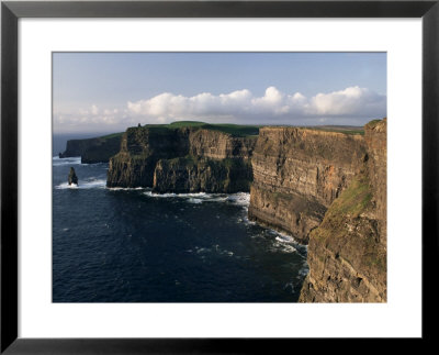 The Cliffs Of Moher, O'brians Tower And Breanan Mor Seastack, County Clare by Gavin Hellier Pricing Limited Edition Print image