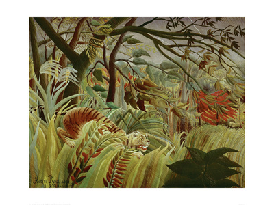 Tropical Storm With Tiger by Henri Rousseau Pricing Limited Edition Print image