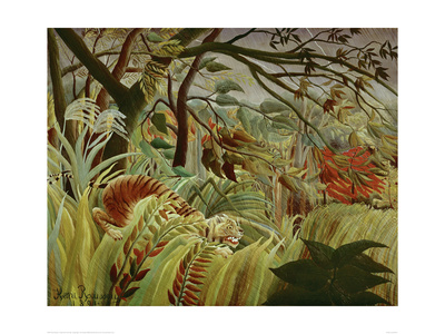 Tropical Storm With Tiger by Henri Rousseau Pricing Limited Edition Print image