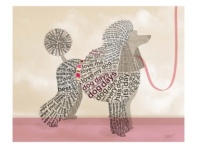 Poodle Portrait by Dominique Vari Pricing Limited Edition Print image