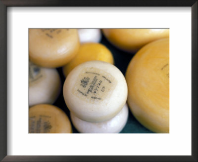 Close-Up Of Dutch Cheeses, Amsterdam, The Netherlands (Holland) by Richard Nebesky Pricing Limited Edition Print image