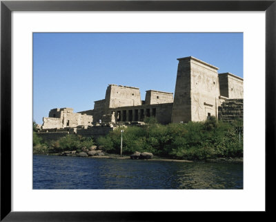 Temples At Philae, By The River Nile, Nubia, Egypt, North Africa, Africa by Guy Thouvenin Pricing Limited Edition Print image